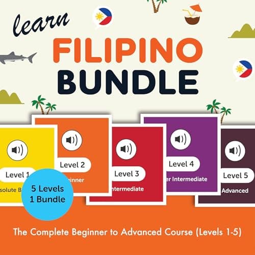 Learn Filipino Bundle: The Complete Beginner to Advanced Course (Levels 1-5) by Innovative Language Learning LLC - Unlock The Most Powerful Full Audiobook Today! cover