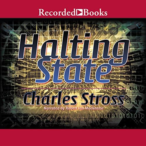 Halting State Audiobook by Charles Stross — Let the Story Come Alive in Your Ears With Full Audiobook cover