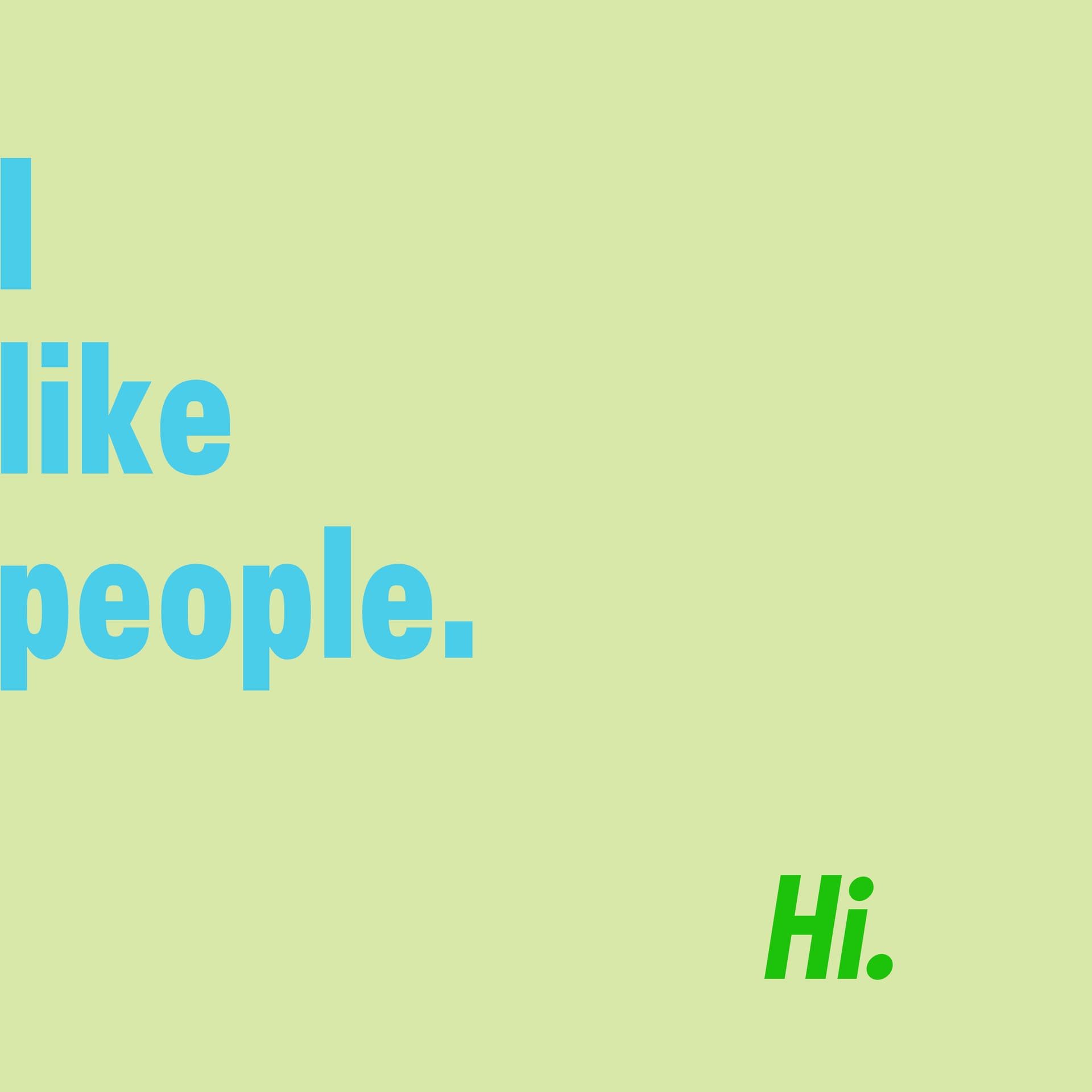 I like People cover