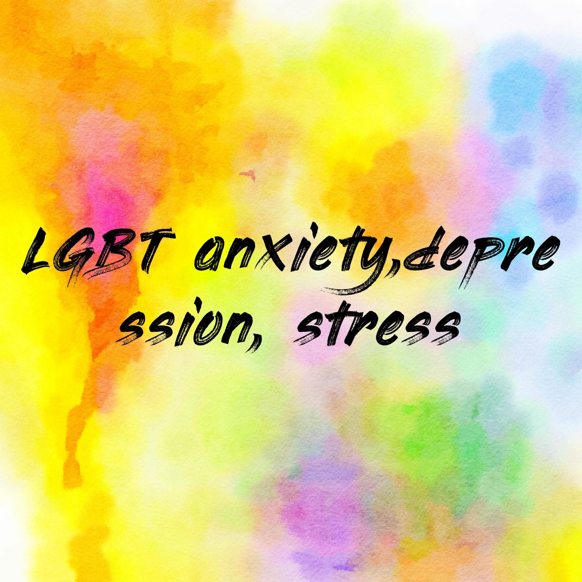 LGBT anxiety,depression, stress cover