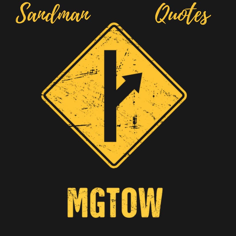 MGTOW Sandman Quotes cover