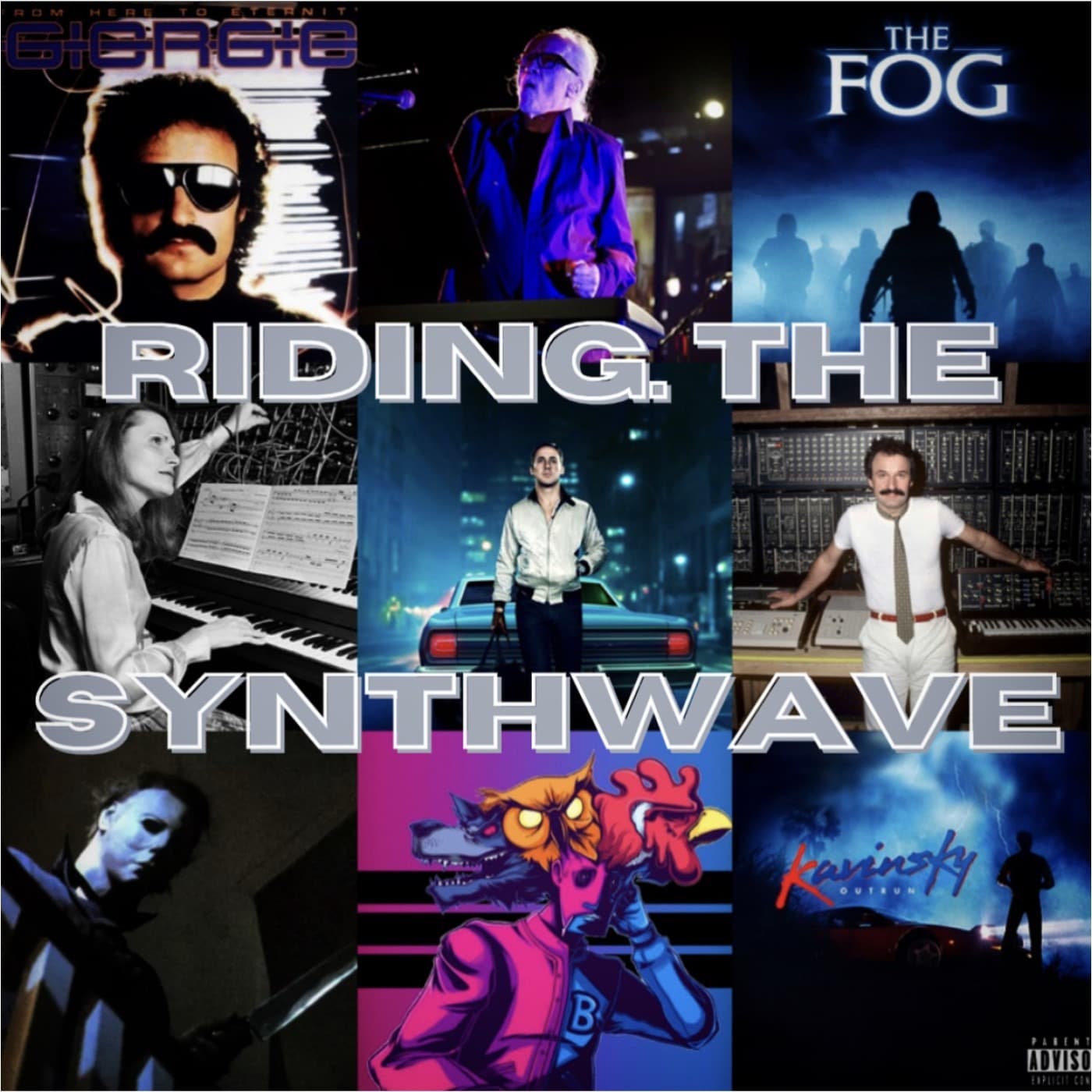 Riding The Synthwave - Delorean Nights cover