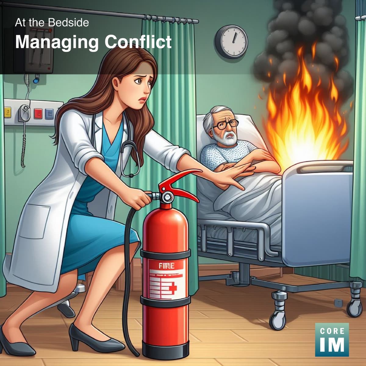 #142 Managing Conflict: At the Bedside Segment - Core IM | Internal Medicine Podcast cover