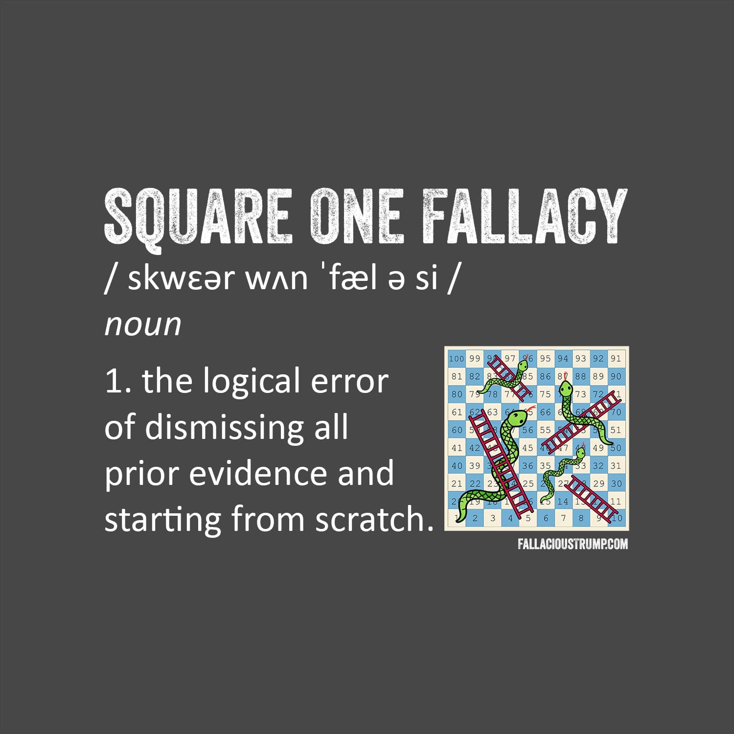 Square One Fallacy - FT#187 - Fallacious Trump cover