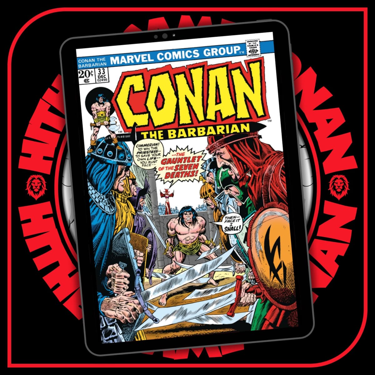 Conan the Barbarian #33 (Marvel: 1973) | Death and 7 Wizards | 55 - Hither  Came Conan cover