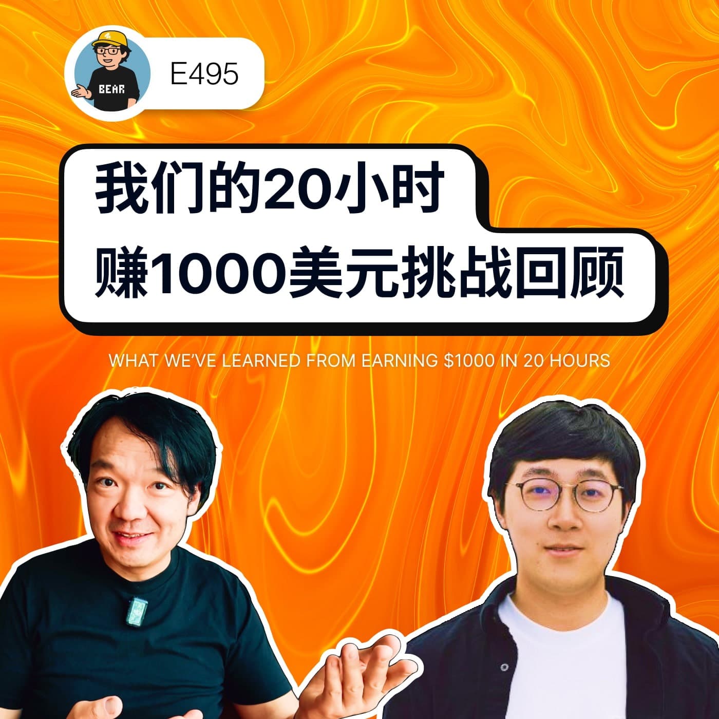 495 / 我们的20小时赚1000美元挑战回顾 - What We_ve Learned from Earning $1000 in 20 Hours - 狗熊有话说 / BearTalk cover