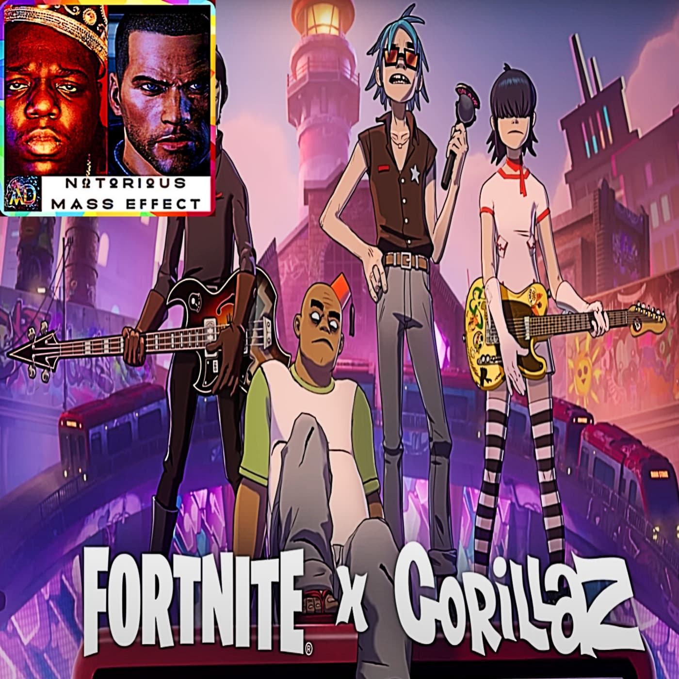 "FORTNITE X GORILLAZ - OFFICIAL TRAILER" - Analytic Dreamz: Notorious Mass Effect cover