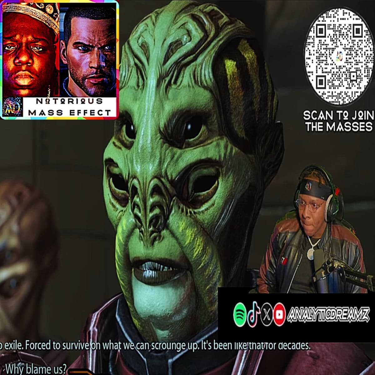 "NME+ PRESENTS: MASS EFFECT LEGENDARY EDITION PT 3 (SPOTIFY EXCLUSIVE VIDEO VERSION)" - Analytic Dreamz: Notorious Mass Effect cover