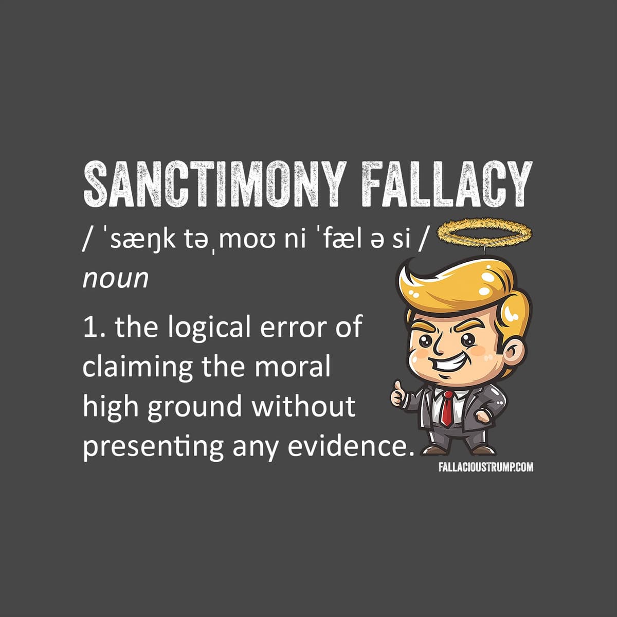 Sanctimony Fallacy - FT#189 - Fallacious Trump cover