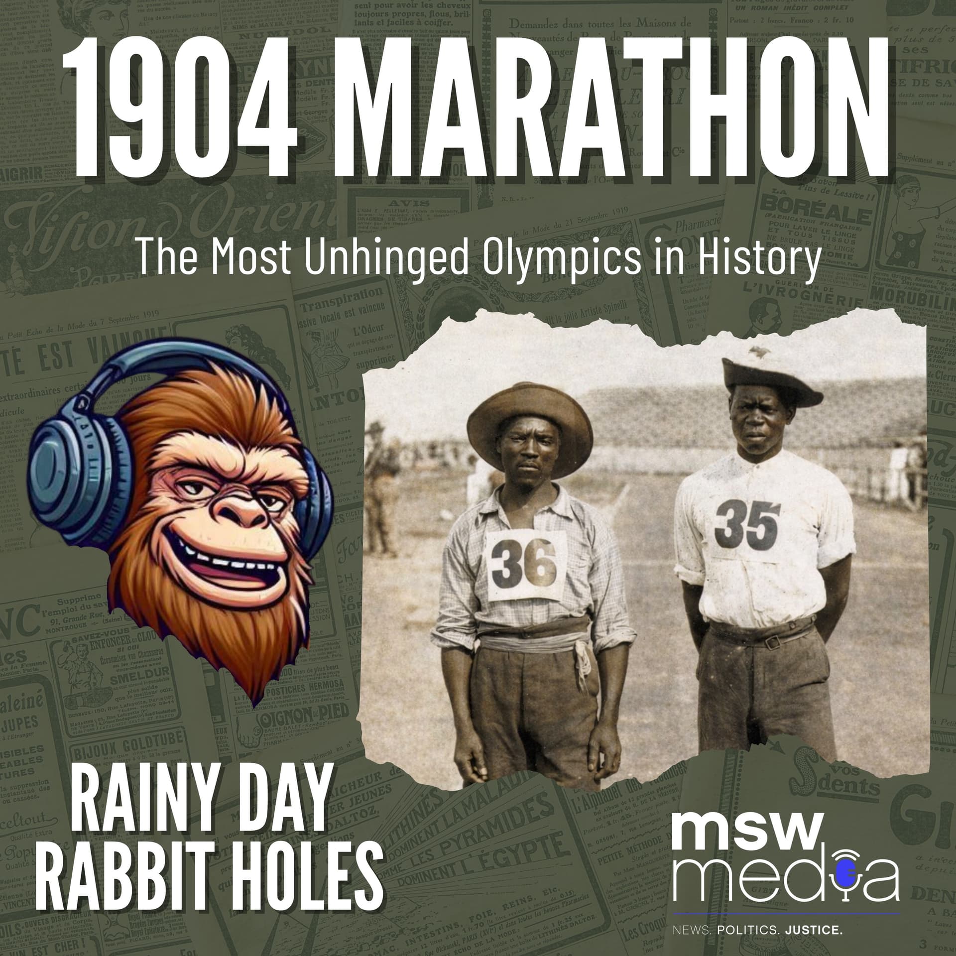 1904 Olympic Marathon - Rainy Day Rabbit Holes: History Unhinged cover