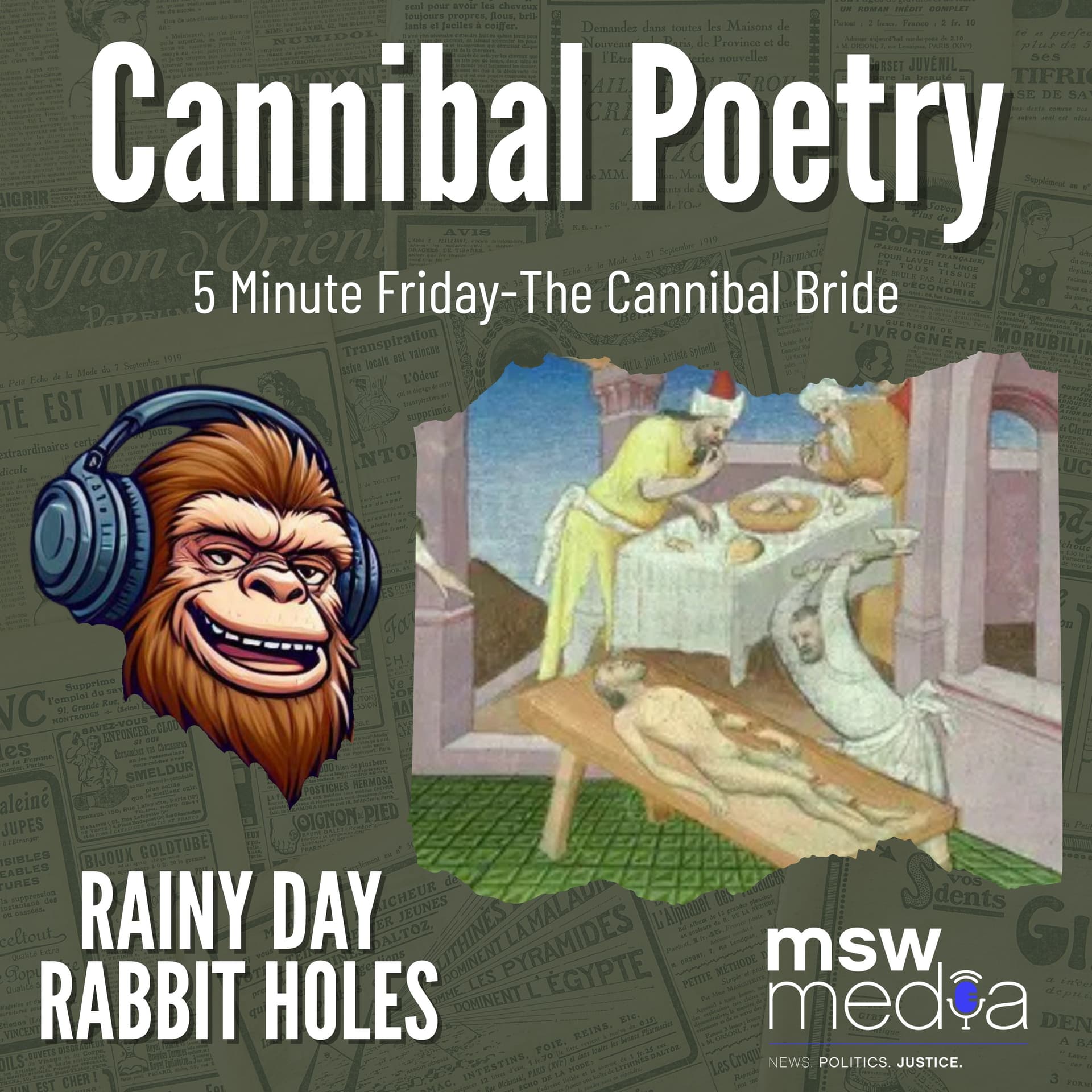5 Minute Friday: Victorian Cannibal Poetry-The Cannibal Bride — Rainy Day Rabbit Holes: History Unhinged cover