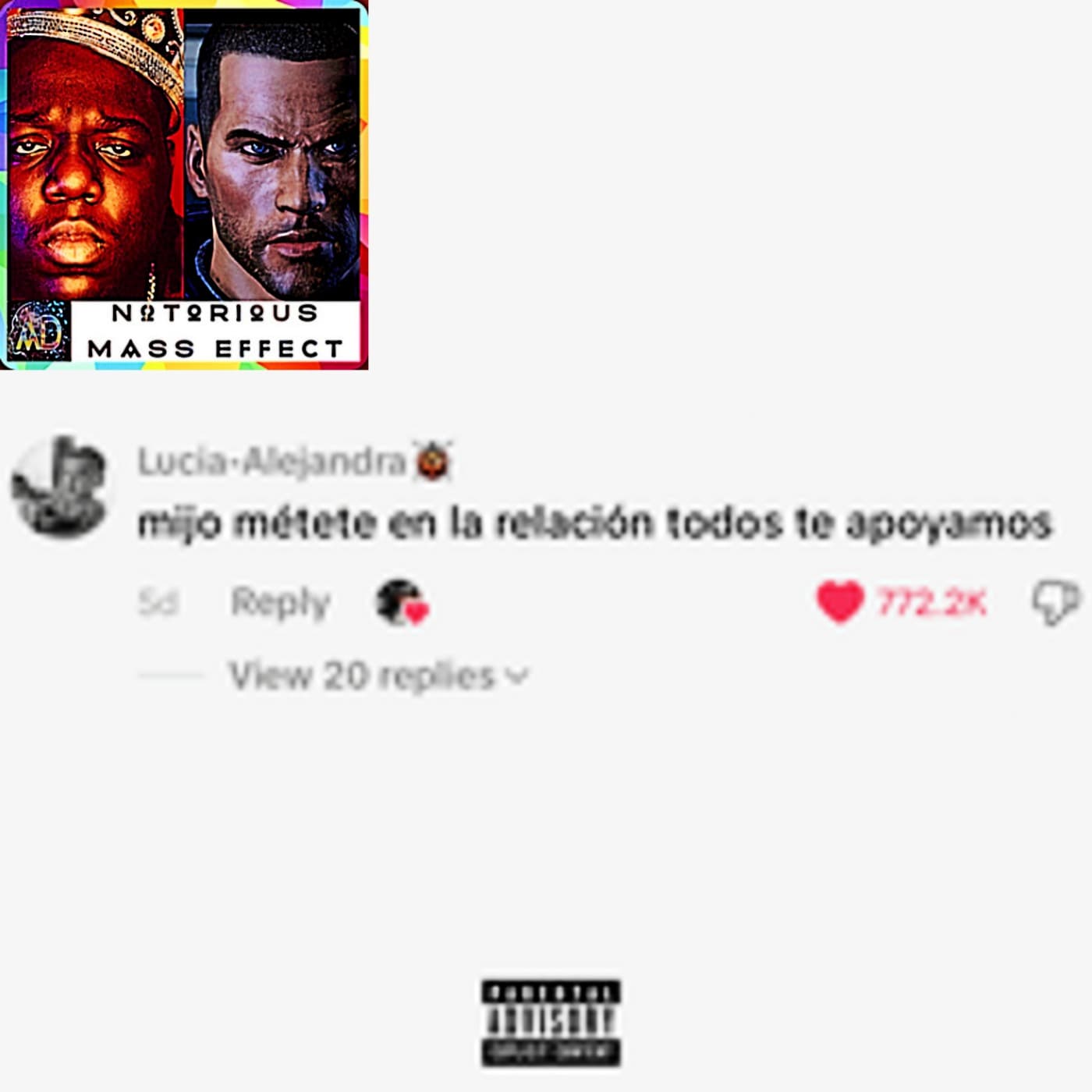 "FUERZA REGIDA - TODOS NOS SHIPEAN" - Analytic Dreamz: Notorious Mass Effect cover