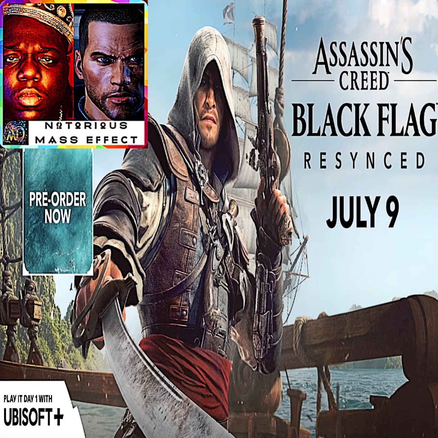 "ASSASSINS'S CREED BLACK FLAG RESYNCED: OFFICIAL GAME OVERVIEW TRAILER" — Analytic Dreamz: Notorious Mass Effect cover