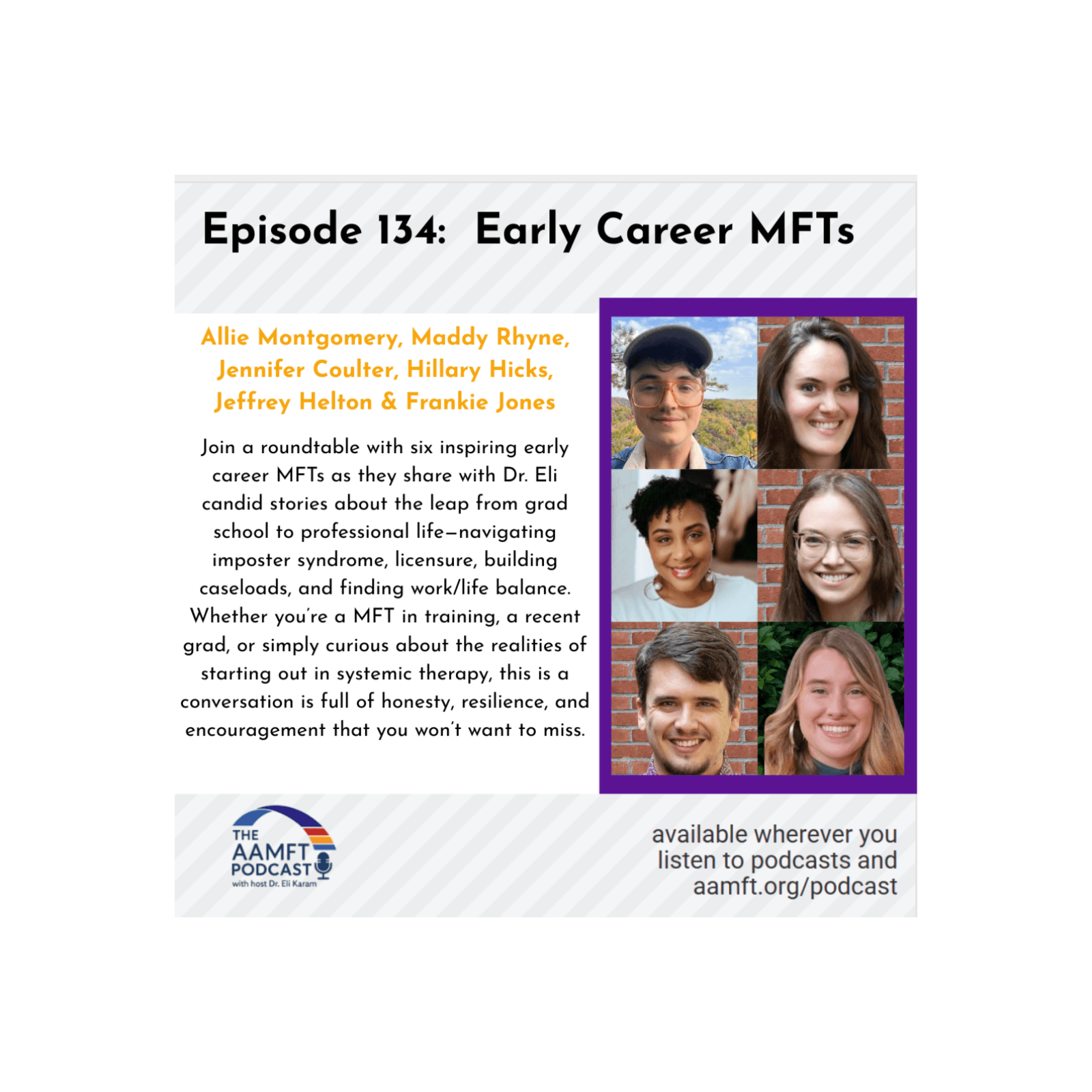 Episode 134: Early Career MFTs - The AAMFT Podcast cover