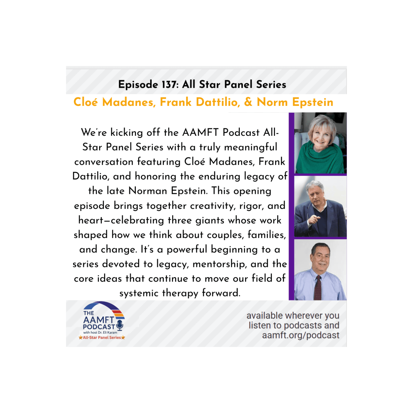 Episode 137: All-Star Panel Series - The AAMFT Podcast cover