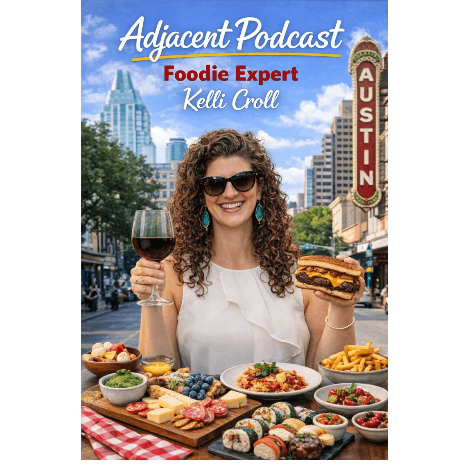 Adjacent March Austin Restaurant Madness- Foodie Expert Kelli Croll!   - Adjacent Podcast cover