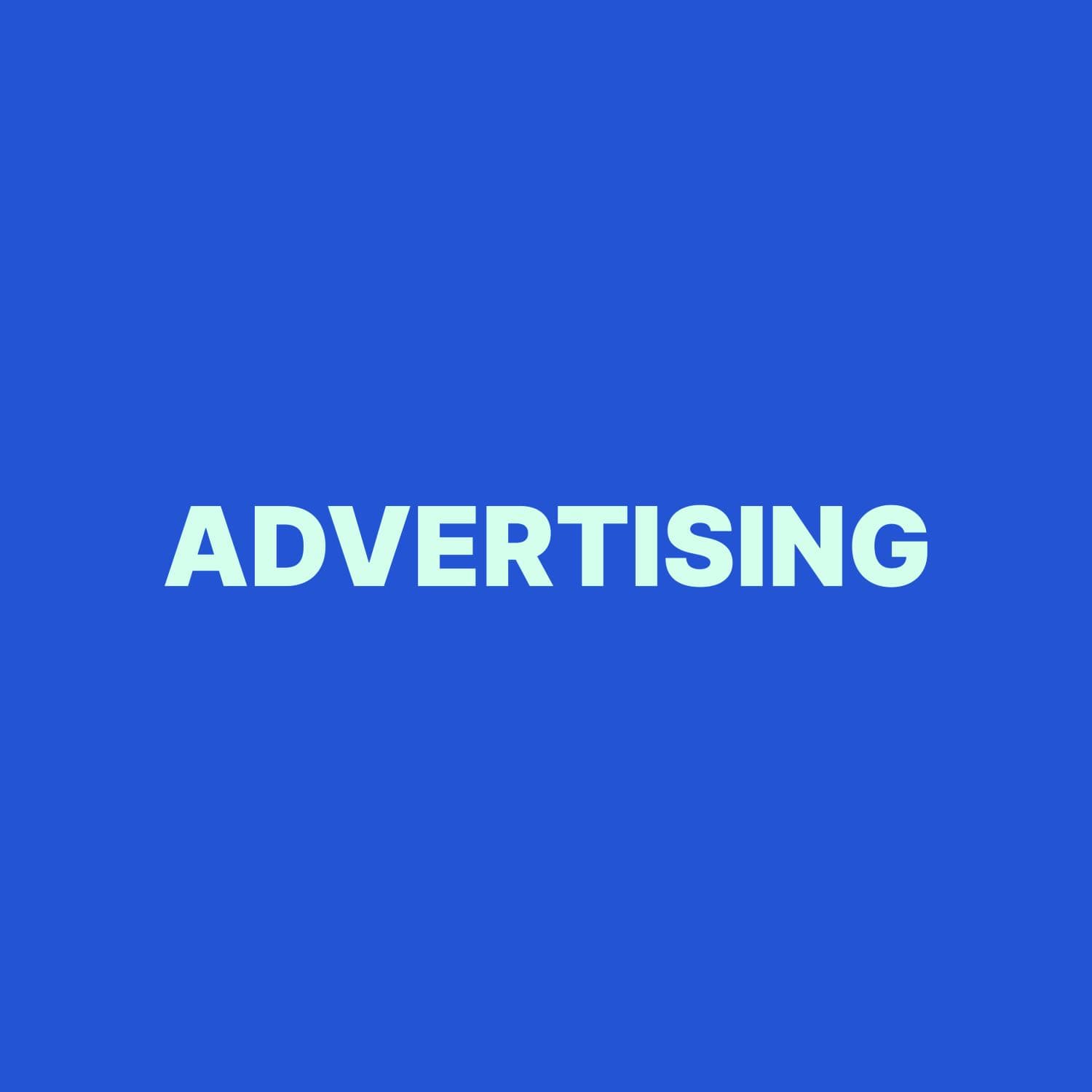 Advertising cover