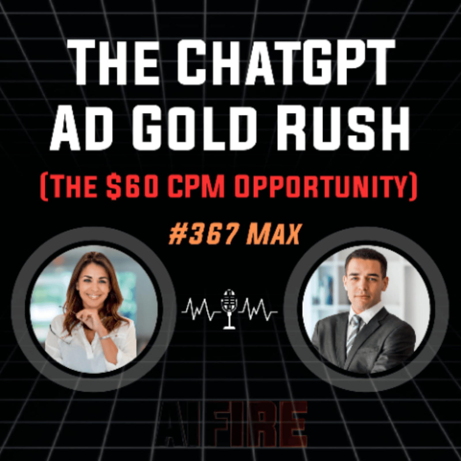 #367 Max: The ChatGPT Ad Gold Rush (The $60 CPM Opportunity) - AI Fire Daily cover