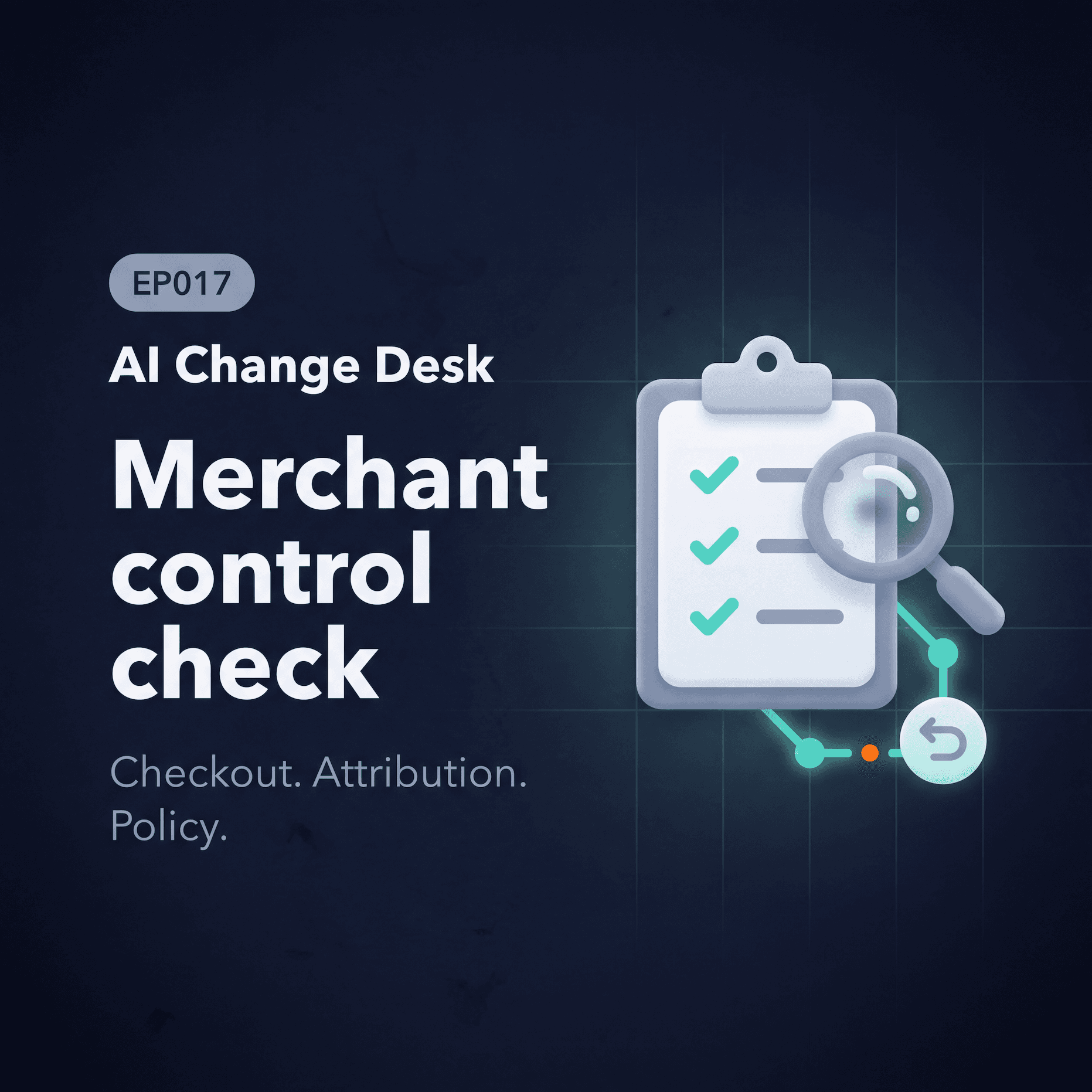 AI Change Desk | EP017: Merchant Control Check - Ai Change Desk cover