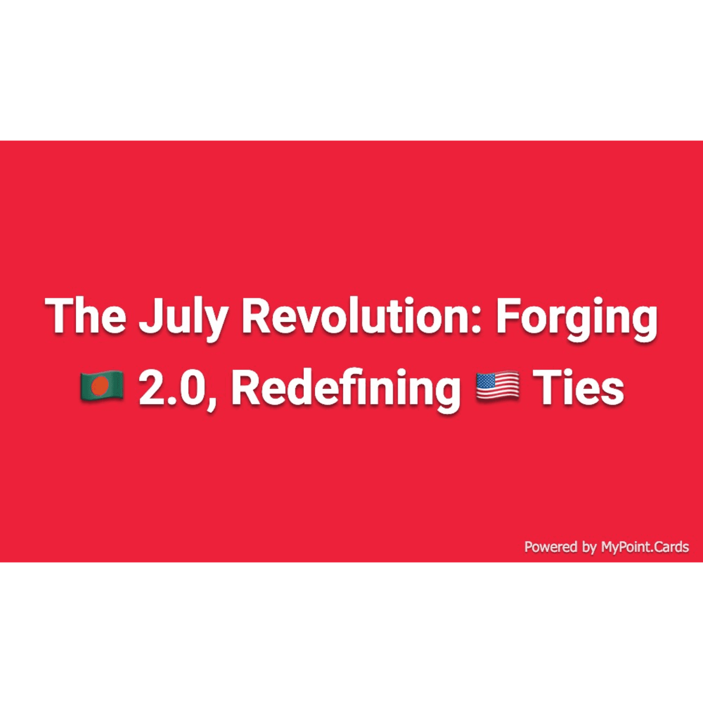 The July Revolution: Forging🇧🇩 2.0, Redefining 🇺🇸 Ties |  Jon Danilowicz - AKTIFUL cover