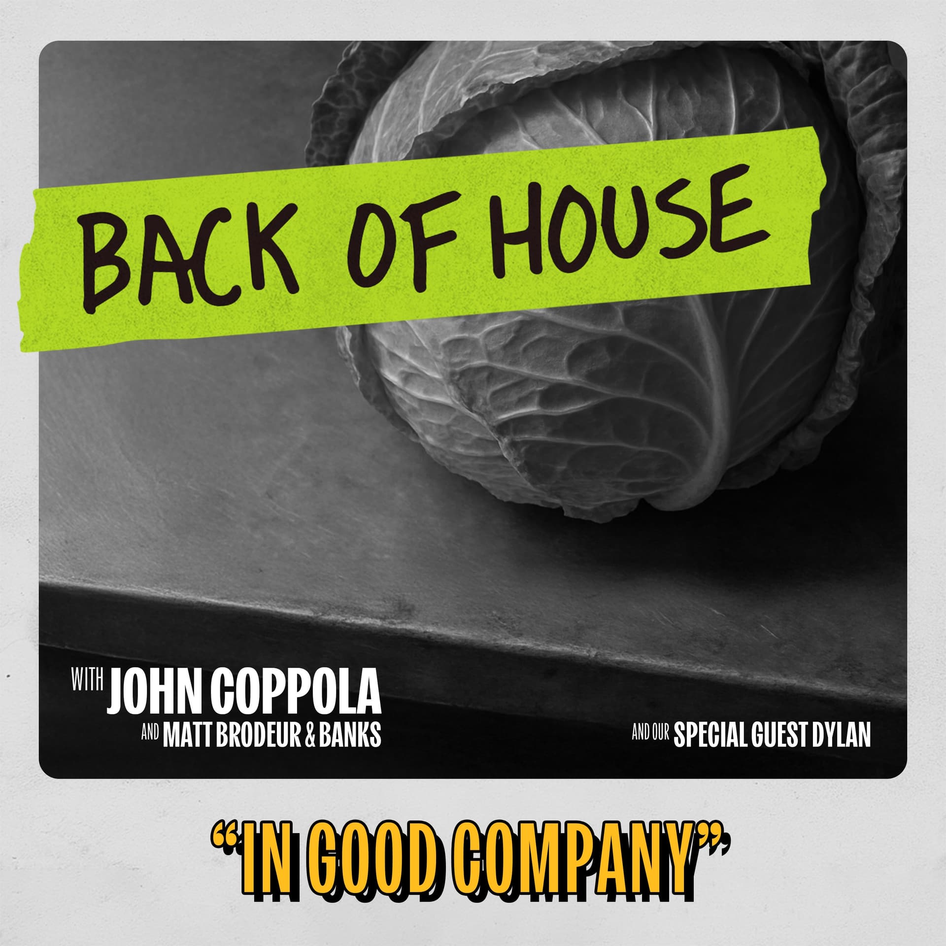 In Good Company - Back of House cover