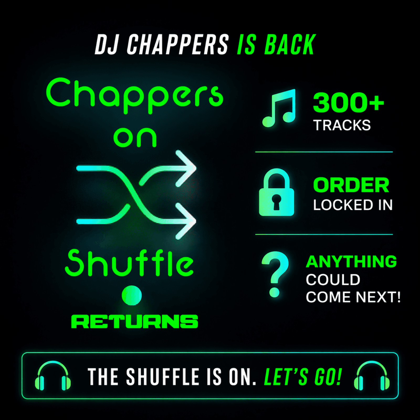 Chappers on Shuffle - Bounce FM cover