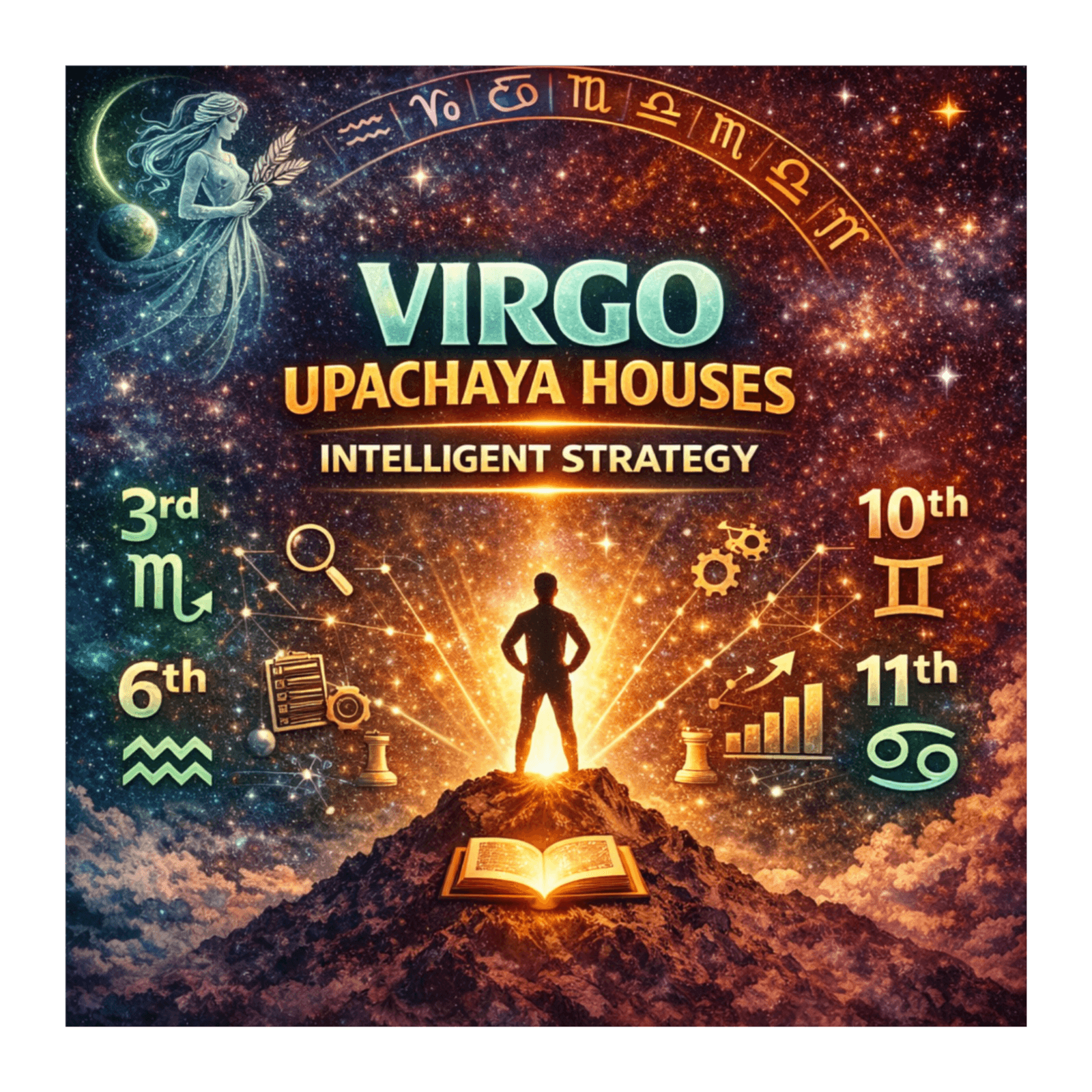 The Upachaya Houses – Conscious Growth With Time – Virgo Rising — Vedic Astrology : When Your Soul Matters More! cover