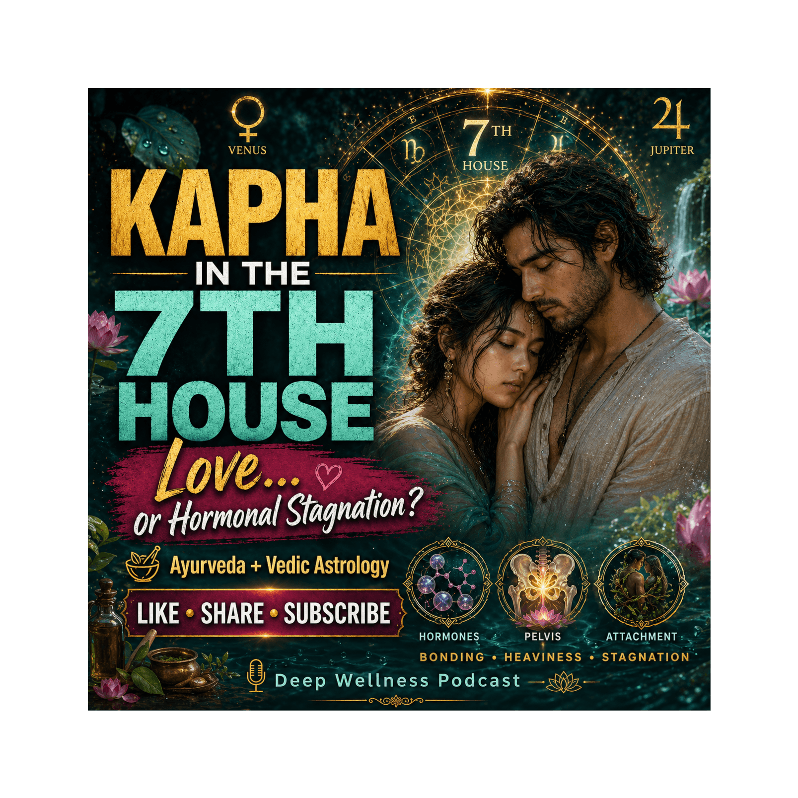 Kapha in the 7th House: Hormones, Attachment & Relational Healing - Vedic Astrology : When you are more than your Chart ! cover