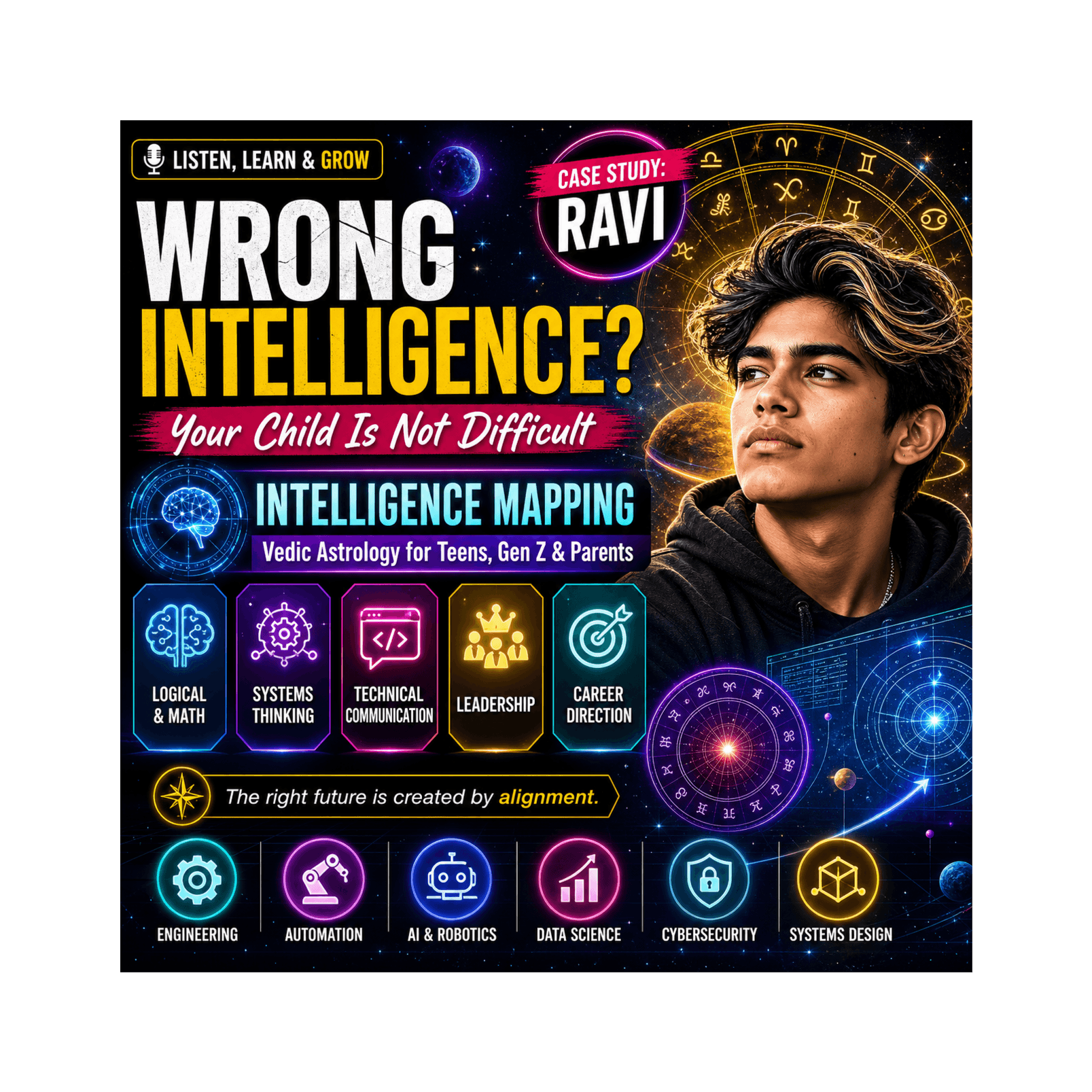Vedic Intelligence Mapping: Decode Your Child’s Technical Genius - Vedic Astrology : When Your Soul Matters More! cover