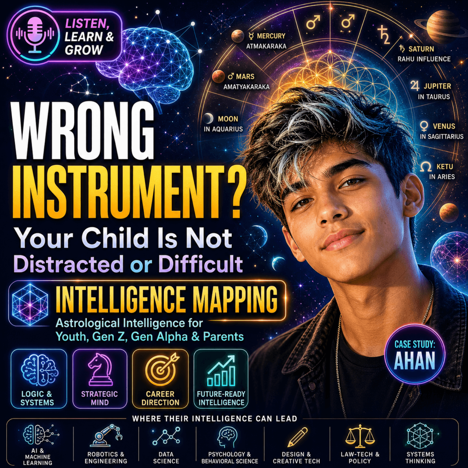 Is Your Child Wired Differently? Intelligence Types, Astrology & Career Clarity - Vedic Astrology : When Your Soul Matters More! cover