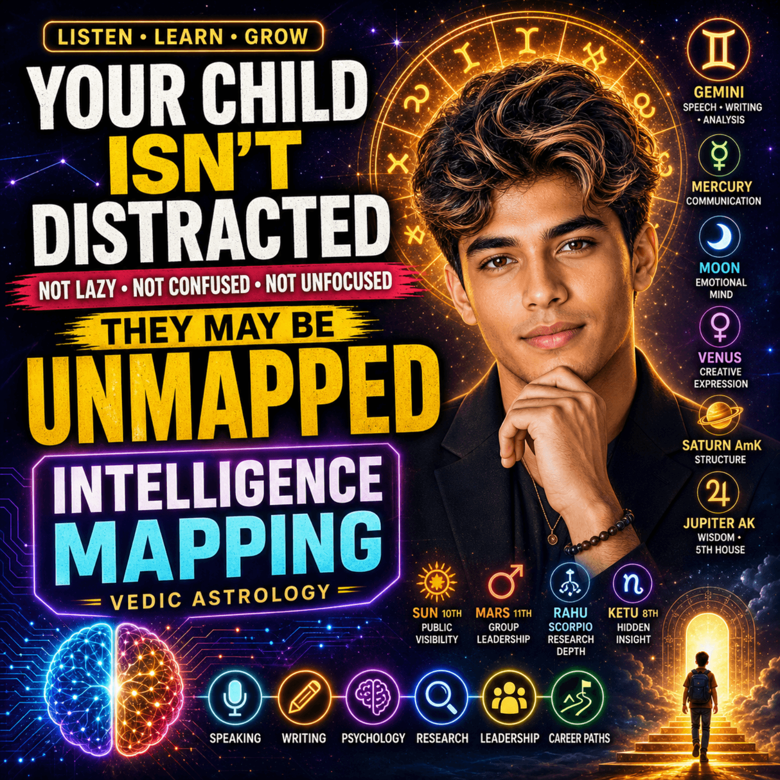 Is Your Child Misunderstood? Vedic Intelligence Mapping Reveals the Truth - Vedic Astrology : When Your Soul Matters More! cover