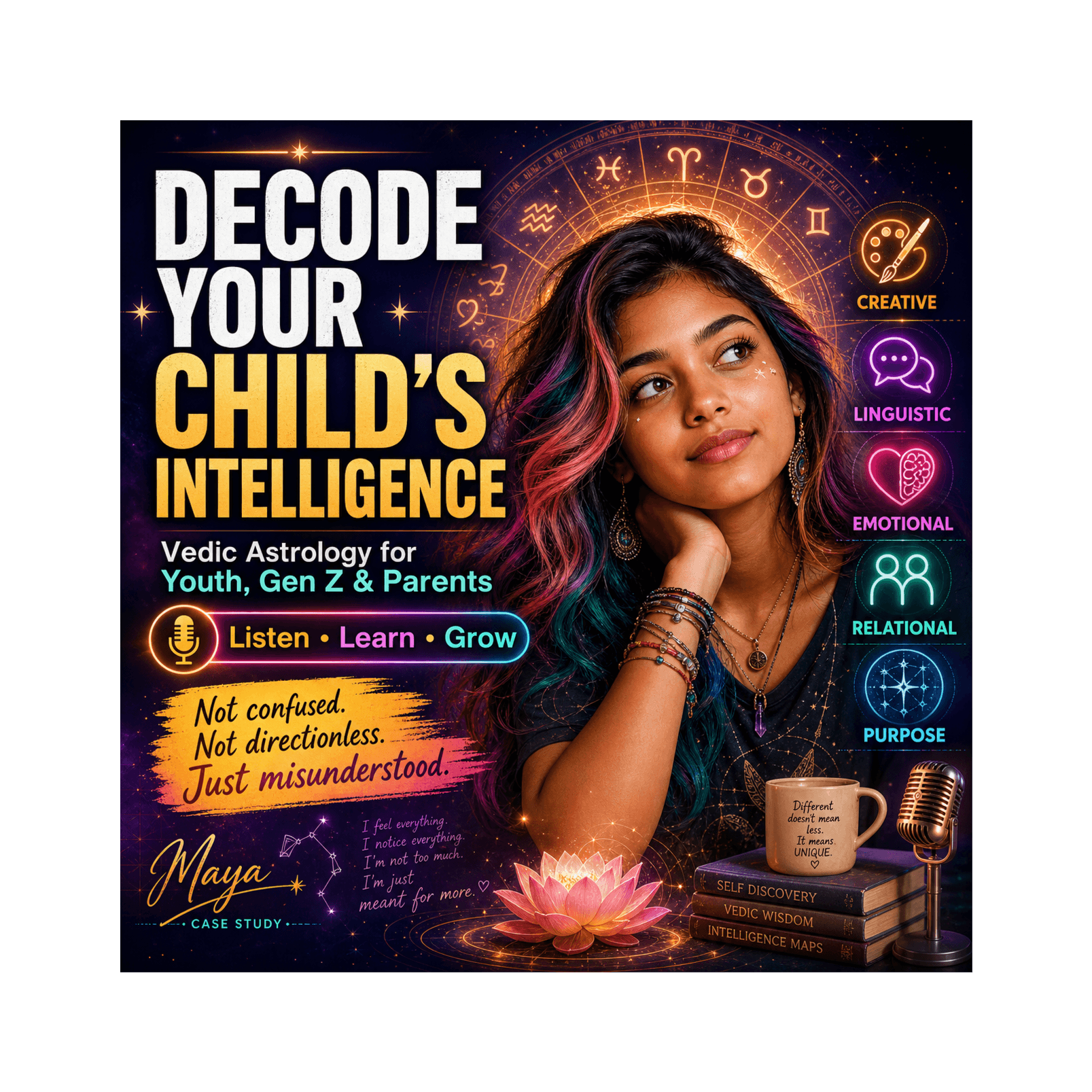 Vedic Intelligence Mapping: Decode Your Child’s Creative & Emotional Genius — Vedic Astrology : When Your Soul Matters More! cover