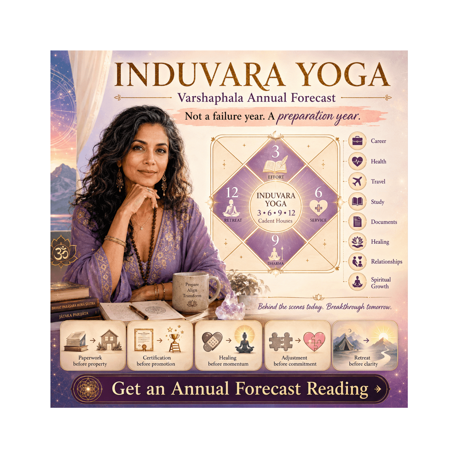Induvara Yoga in Varshaphala: Decode Your Quiet Yearly Energy — Vedic Astrology : When Your Soul Matters More! cover