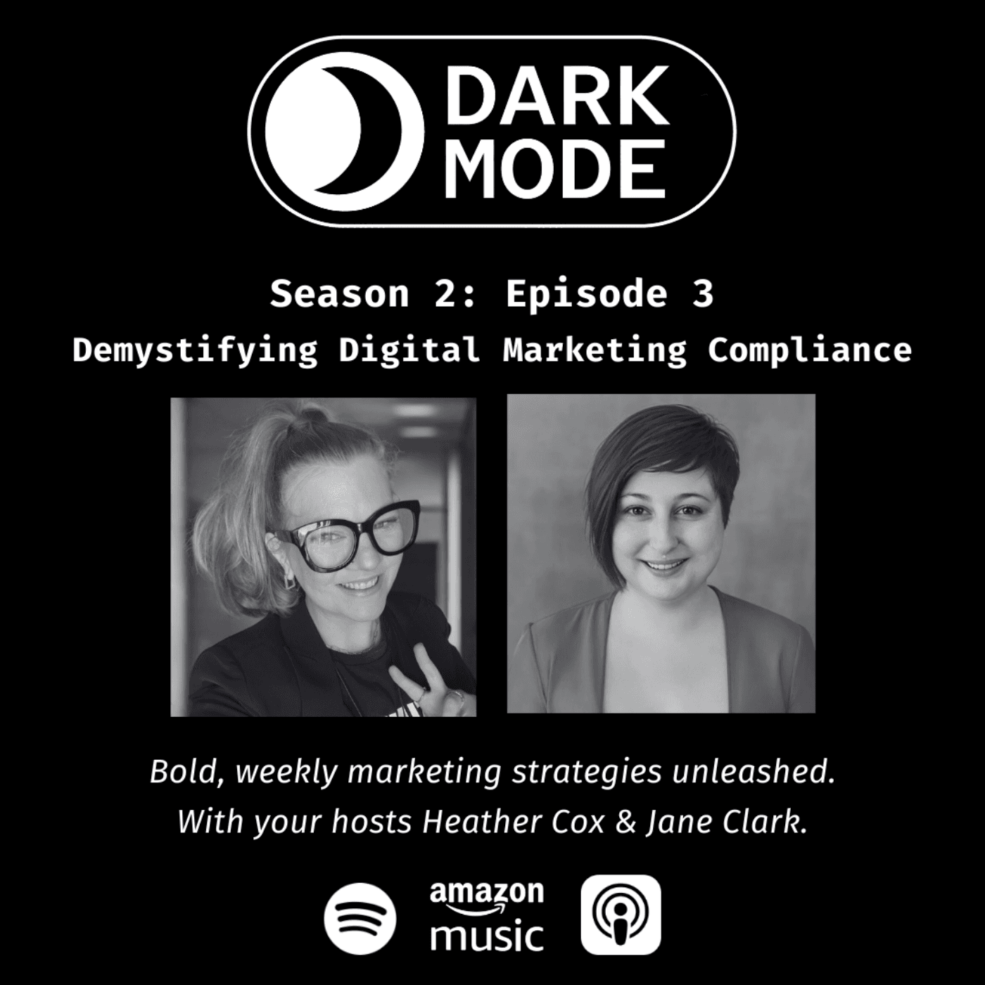 Dark Mode ⚫️ Demystifying Digital Marketing Compliance - Dark Mode ⚫️ The Live Podcast cover