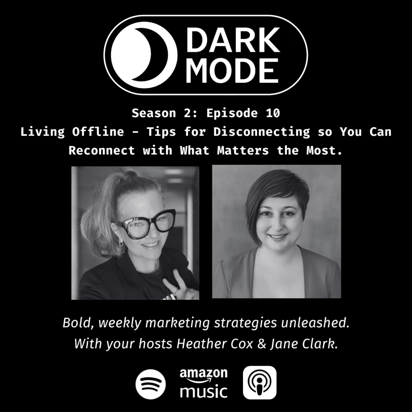 Dark Mode ⚫️ Living Offline - Tips and Tricks to Disconnect - Dark Mode ⚫️ The Live Podcast cover