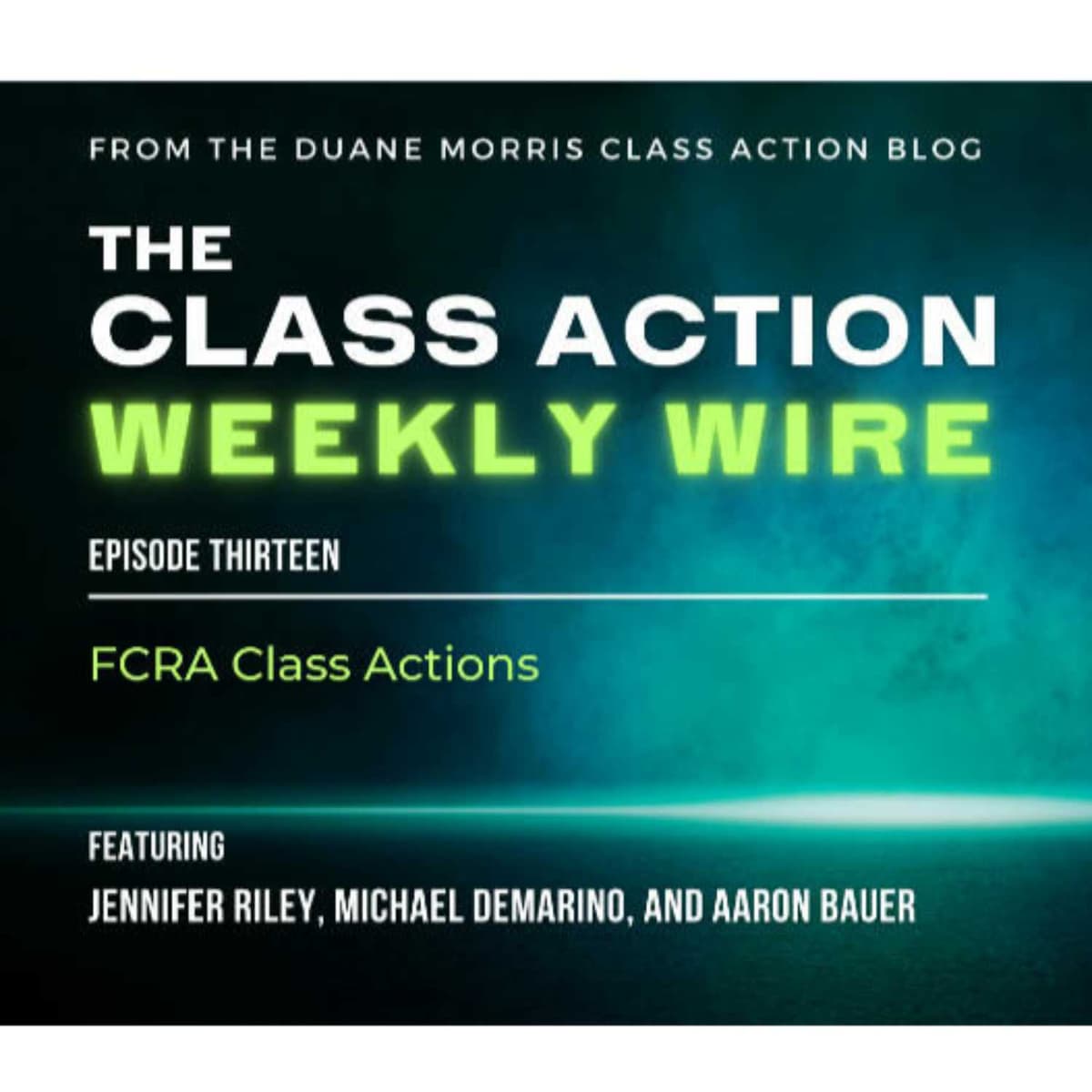 Episode 13: FCRA Class Actions - The Class Action Weekly Wire cover