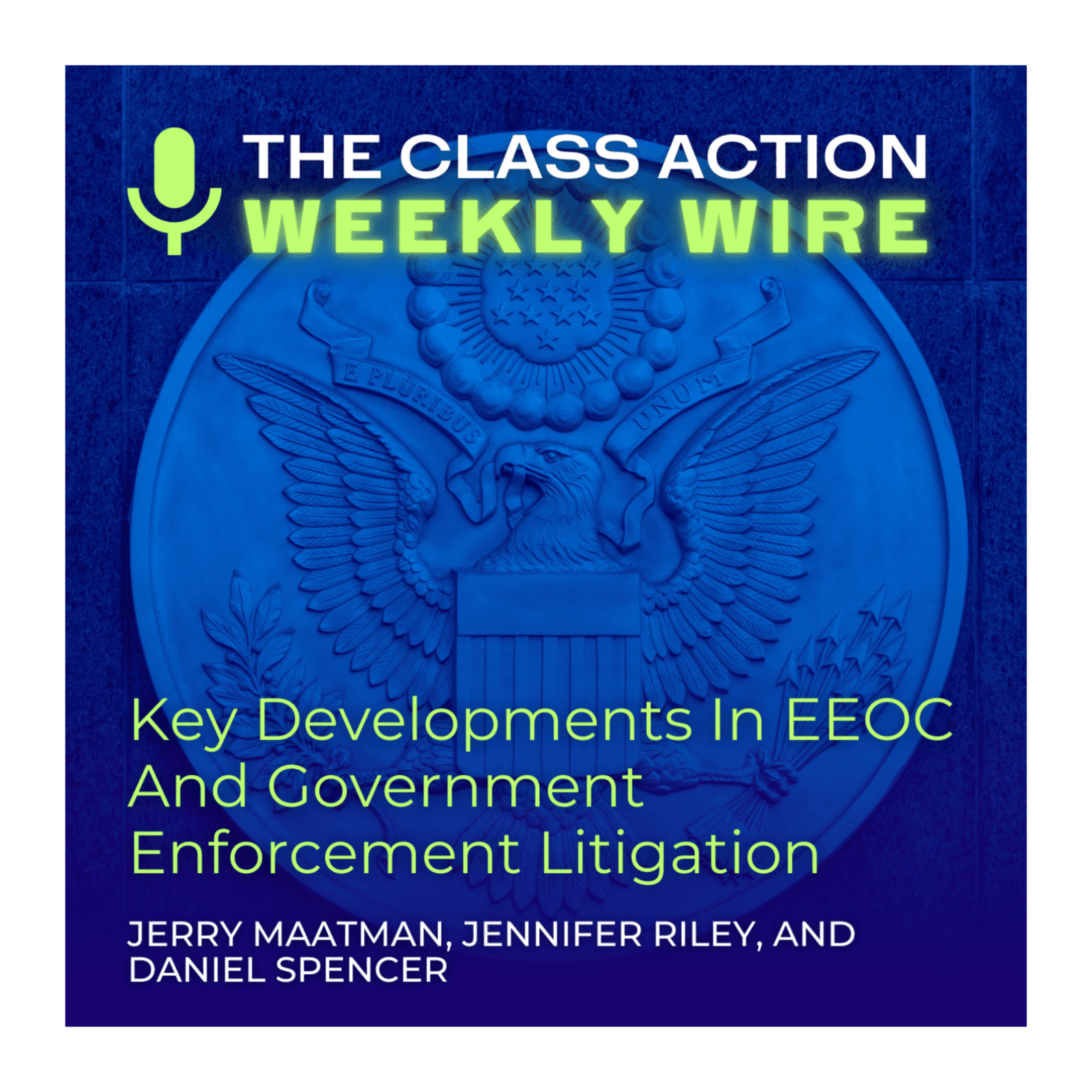 Episode 133: Key Developments In EEOC And Government Enforcement Litigation - The Class Action Weekly Wire cover