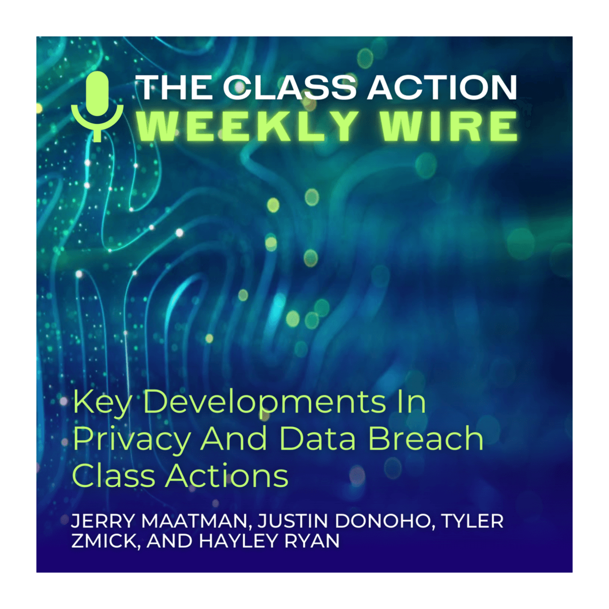 Episode 134: Key Developments In Privacy & Data Breach Class Actions - The Class Action Weekly Wire cover