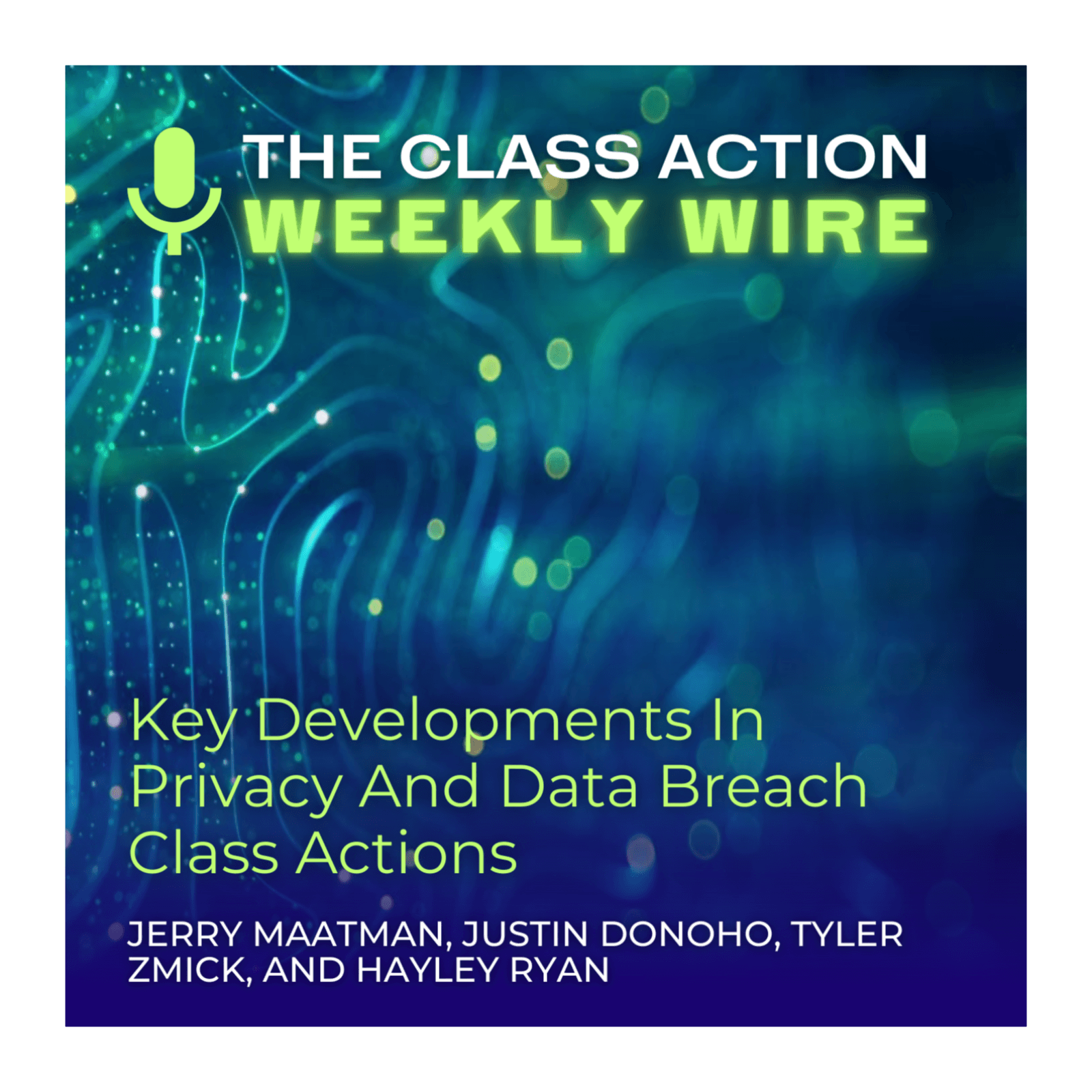 Episode 134: Key Developments In Privacy & Data Breach Class Actions - The Class Action Weekly Wire cover