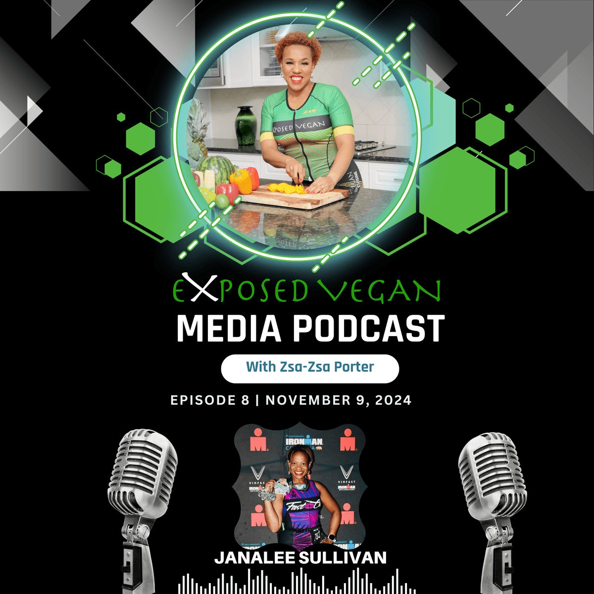 Exposed Vegan Media Podcast Episode 8: IRONMAN California 2024 Recap - Exposed Vegan Media cover