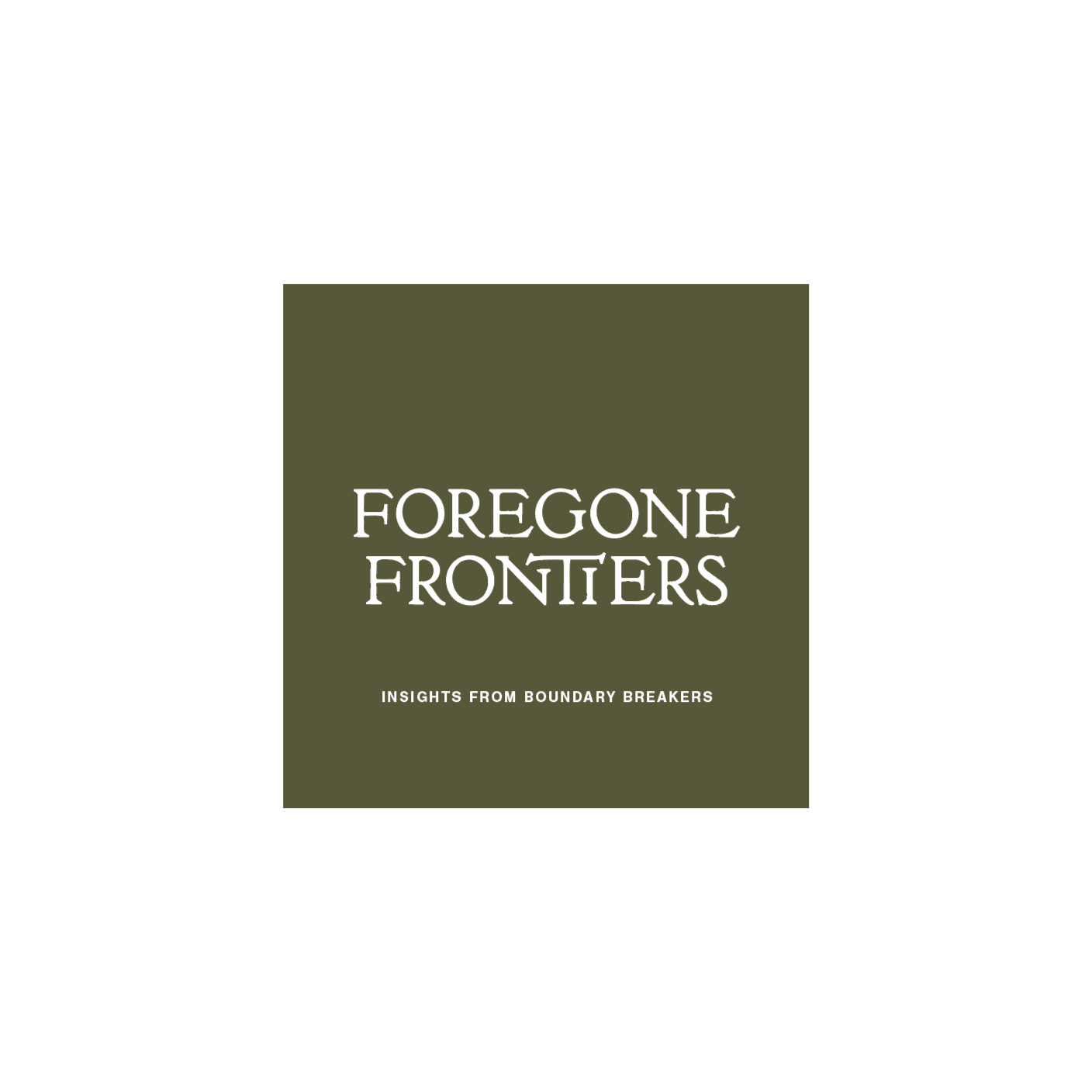 Foregone Frontiers cover