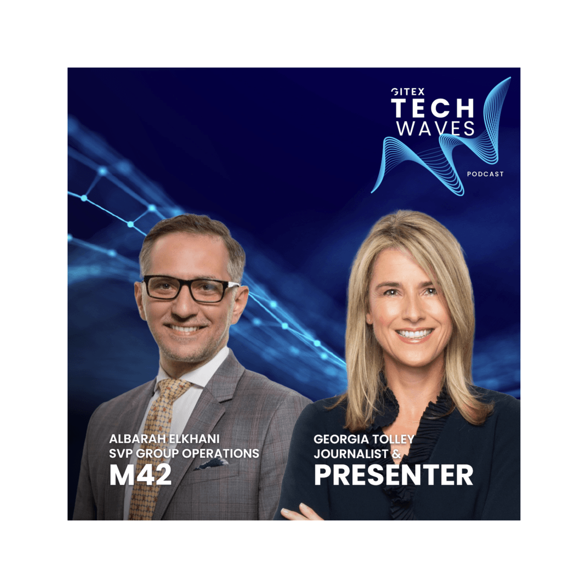 AI in Healthcare: Powering Genetics Research, Predictive Medicine, and Drug Discovery - GITEX Tech Waves Podcast cover