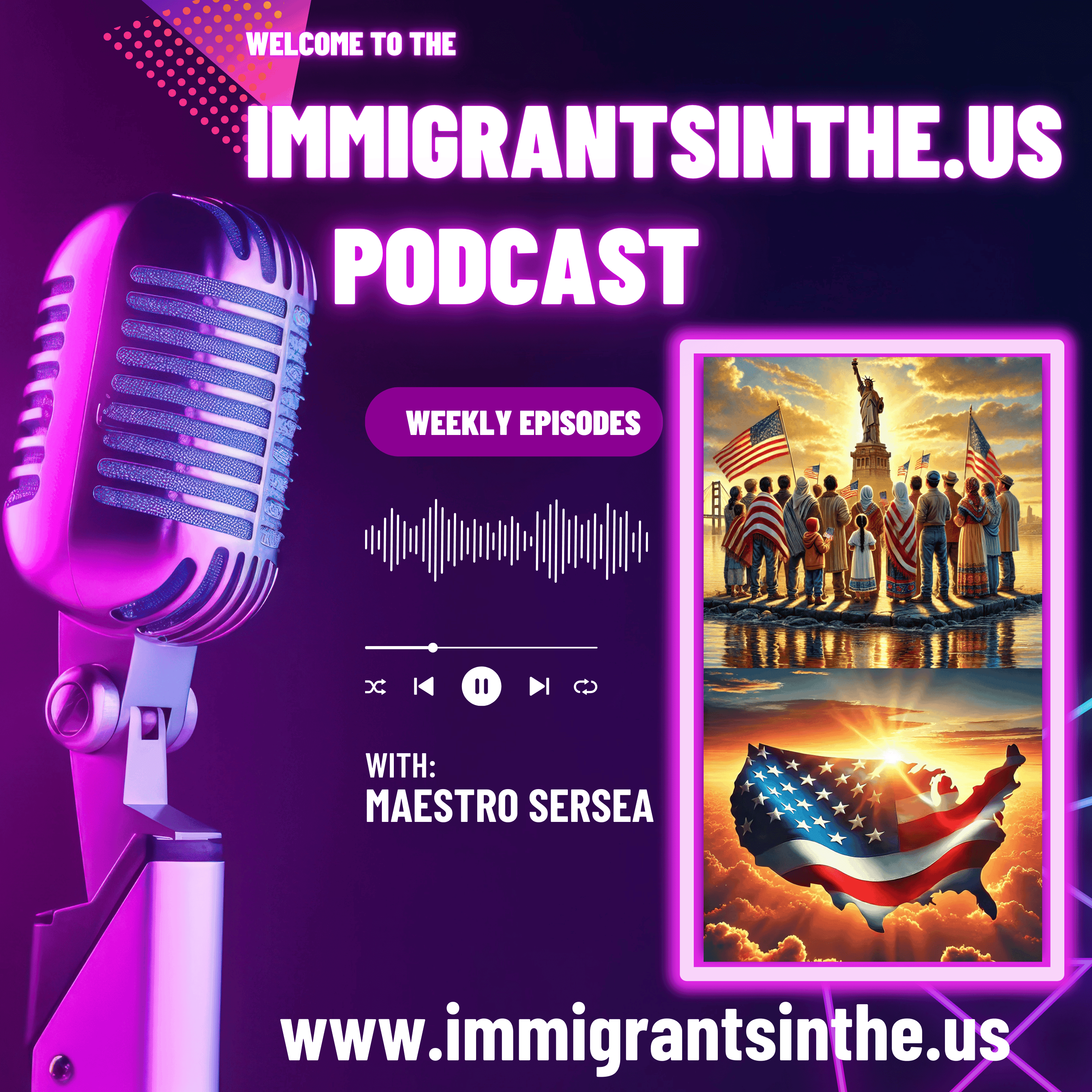 The Immigrants in the USA Podcast cover