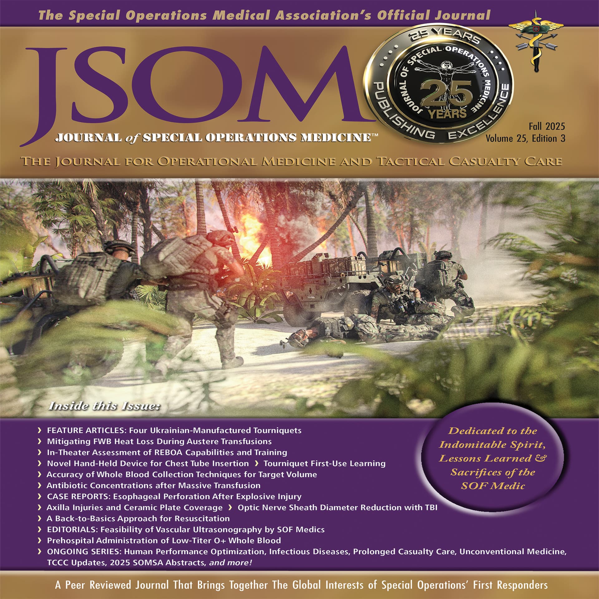 Fall 2025 JSOM Podcast - Journal of Special Operations Medicine - Podcasts cover