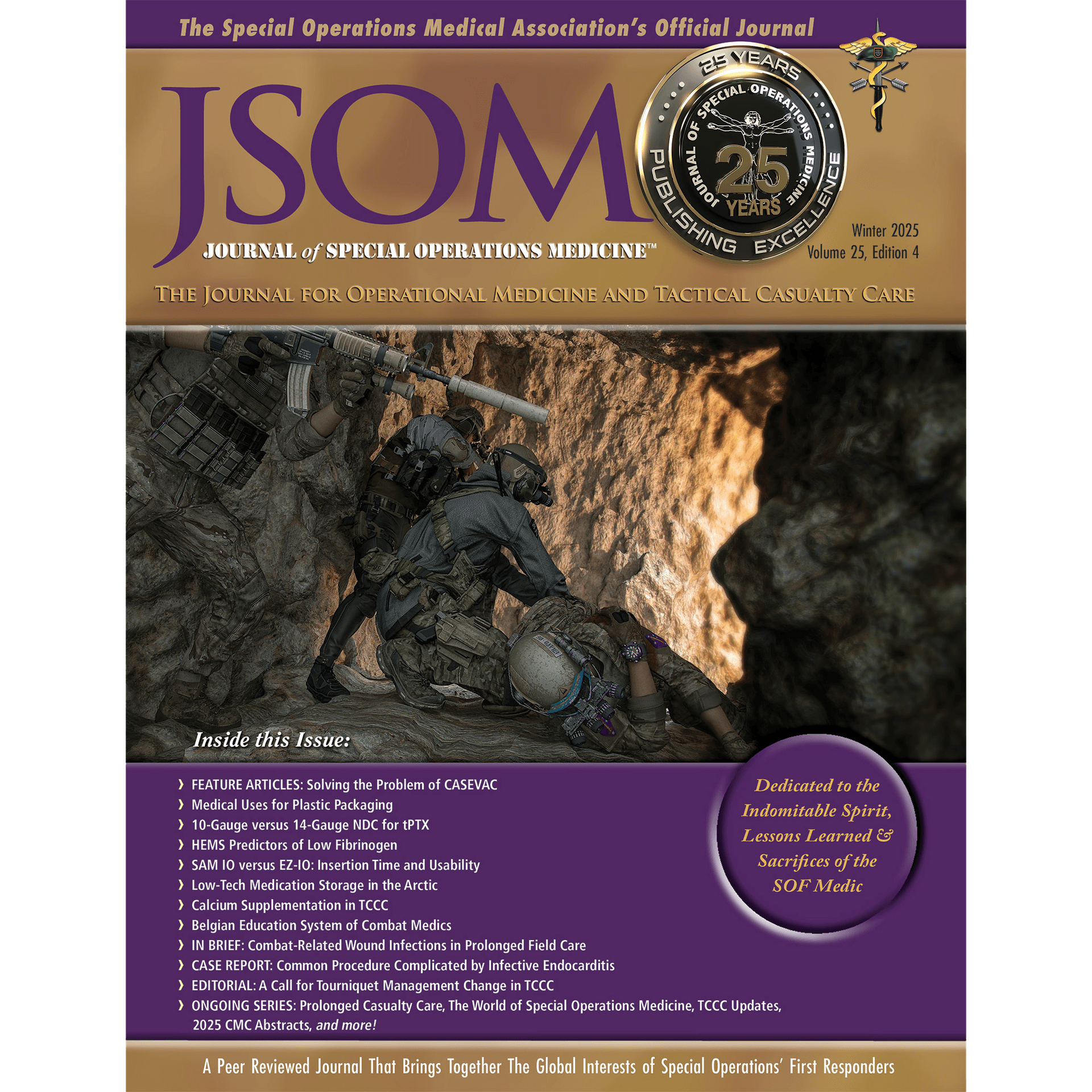 Winter 2025 JSOM Podcast - Journal of Special Operations Medicine - Podcasts cover