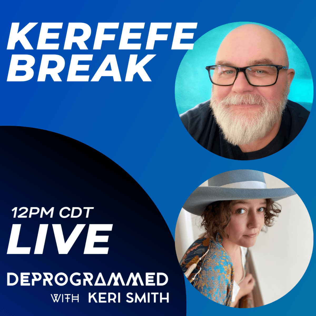 Kerfefe Break with Guest Host Neil James from Blocked Magazine! - Deprogrammed with Keri Smith cover