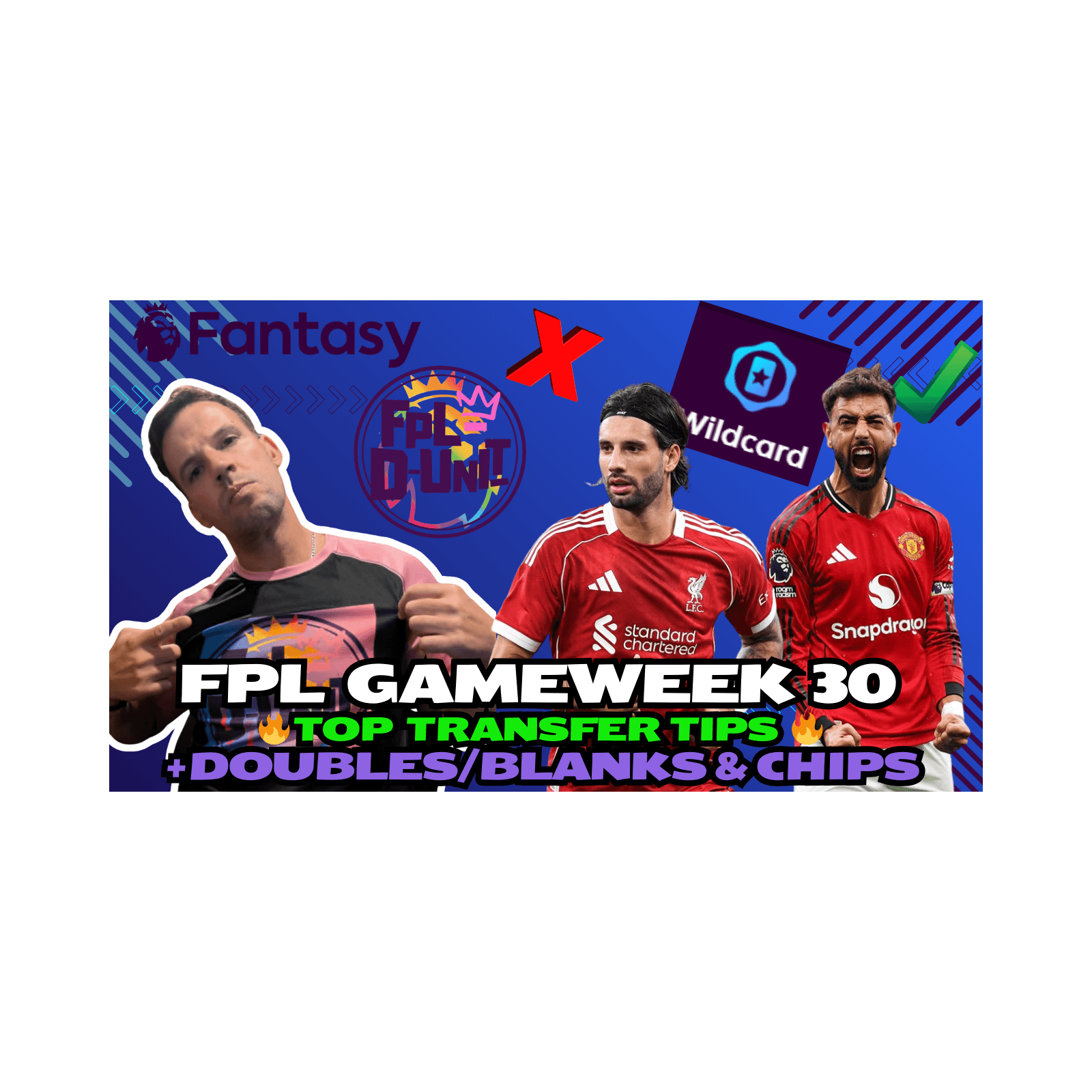 BLANKS, DOUBLES & CHIP TALK! 🍟🔍| GW30 TOP TRANSFER TIPS🚀🔥 | Fantasy Premier League Tips 2025/26 - FPLD_Unit cover