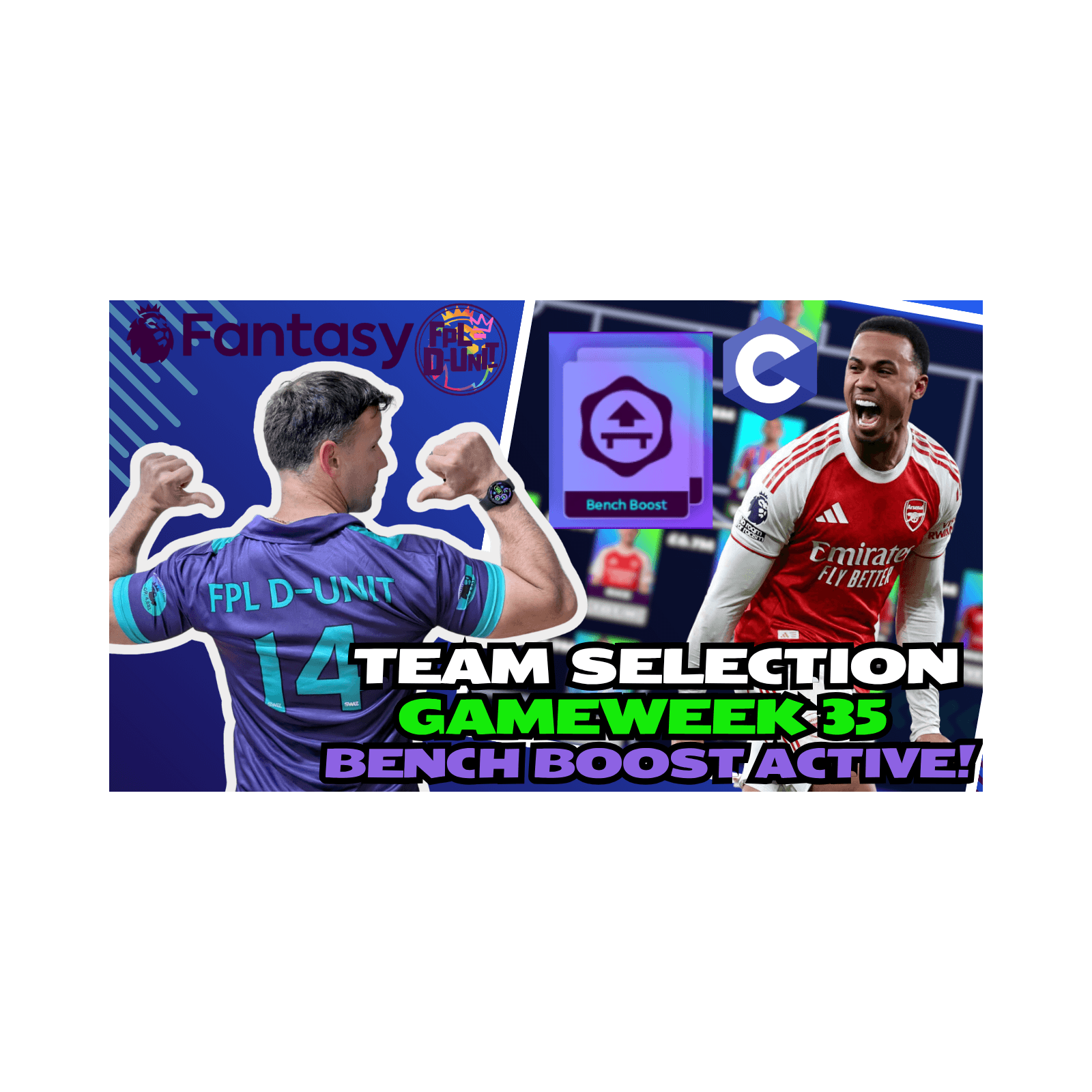 FPL GAMEWEEK 35 TEAM SELECTION 💪🔥 | BENCH BOOST ACTIVE! 🐐🎲🏆 | Fantasy Premier League Tips 2025/26 - FPLD_Unit cover
