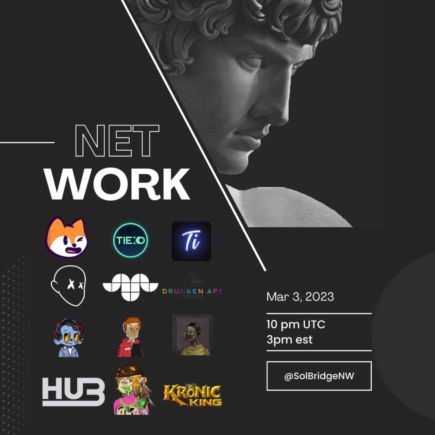 SolBridge Network presents: NETWORK ROOM 9 - March 1st, 2023 - The Kronic King: Twitter Spaces cover