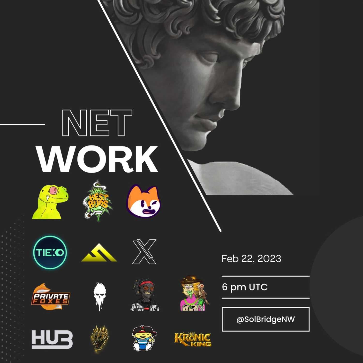 SolBridge Network presents: NETWORK ROOM 7 - February 22nd, 2023 - The Kronic King: Twitter Spaces cover